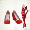 Game Anime Cosplay Boots Darling In The Franxx Zero Two Code 002 Red High Heel Shoes 3 - Darling In The FranXX Shop