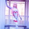 Halloween Adults Kids White Zero Two 02 Suit DARLING in the FRANXX Cosplay Costume Zentai Bodysuit 1 - Darling In The FranXX Shop