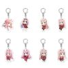 02 Zero Two Anime Figures Keychain Darling In The Franxx Acrylic key Chain for Car Bag - Darling In The FranXX Shop