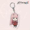 02 Zero Two Anime Figures Keychain Darling In The Franxx Acrylic key Chain for Car Bag 2 - Darling In The FranXX Shop