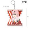 02 Zero Two Anime Figures Keychain Darling In The Franxx Acrylic key Chain for Car Bag 4 - Darling In The FranXX Shop