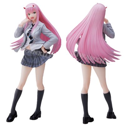 18cm DARLING in the FRANXX 02 Anime Girl Figure School Uniform Zero Two Sexy Action Figure - Darling In The FranXX Shop