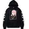 Anime Darling In The Franxx Zero Two Hoodies Harajuku Casual Streetwear Graphic Sweatshirts Unisex Hoodies - Darling In The FranXX Shop