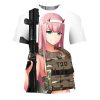 Anime T Shirts Darling In The Franxx Sexy Girls Zero Two 3D Print Men Women Fashion 1.jpg 640x640 1 - Darling In The FranXX Shop