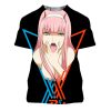 Anime T Shirts Darling In The Franxx Sexy Girls Zero Two 3D Print Men Women Fashion 12.jpg 640x640 12 - Darling In The FranXX Shop