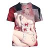 Anime T Shirts Darling In The Franxx Sexy Girls Zero Two 3D Print Men Women Fashion 3.jpg 640x640 3 - Darling In The FranXX Shop