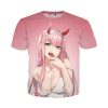 Manga ZERO TWO Shirt 3D Hentai Sexy Lolita Anime Darling In The Franxx T Shirts Men 11.jpg 640x640 11 - Darling In The FranXX Shop