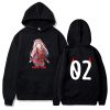 Zero Two Darling In The Franxx Oversized Hoodies Anime Hoodie Streetwear Sweatshirt Men women Kids Loose - Darling In The FranXX Shop