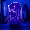 Zero Two Figure 3d Anime Lamp Nightlight Kids Child Girls Bedroom Manga Gift Night Light Lamp - Darling In The FranXX Shop