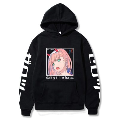 Anime Darling In The Franxx Zero Print Hoodies Levi Eyes Long Sleeve Hoodie Oversized Clothes - Darling In The FranXX Shop