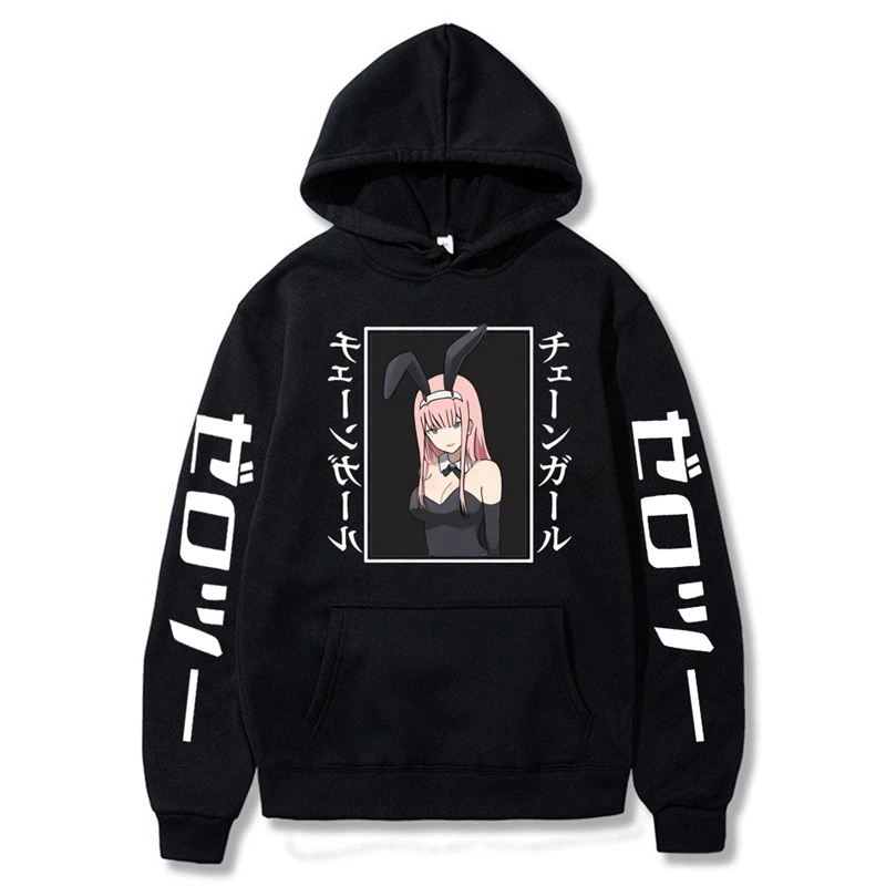 Zero Two Hoodie Autumn Winter Harajuku Pullover Kawaii Anime Darling In The Franxx Unisex Hoodies Sweatshirts - Darling In The FranXX Shop