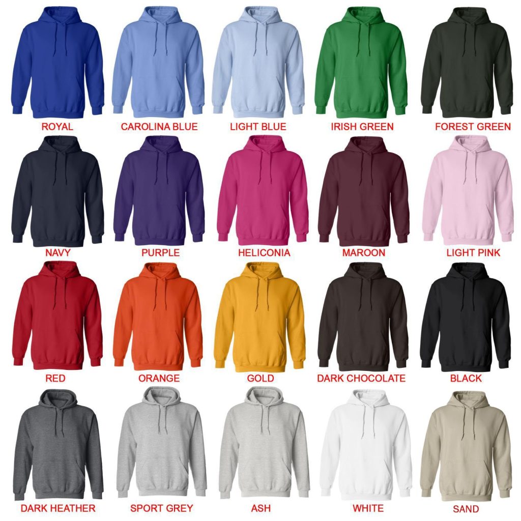 hoodie color chart 1 - Darling In The FranXX Shop