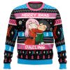 Merry Xmas Darling Darling in the FranXX Ugly Christmas Sweater FRONT mockup - Darling In The FranXX Shop
