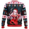 Zero Two V2 Darling in the Franxx Ugly Christmas Sweater BACK mockup - Darling In The FranXX Shop