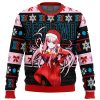 Zero Two V2 Darling in the Franxx Ugly Christmas Sweater FRONT mockup - Darling In The FranXX Shop